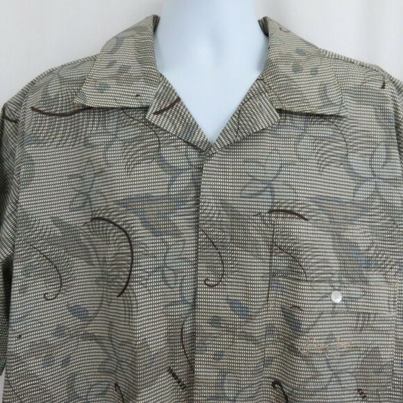 COPY - Sean John Floral Abstract Club Shirt Shirt - Picture 7 of 8